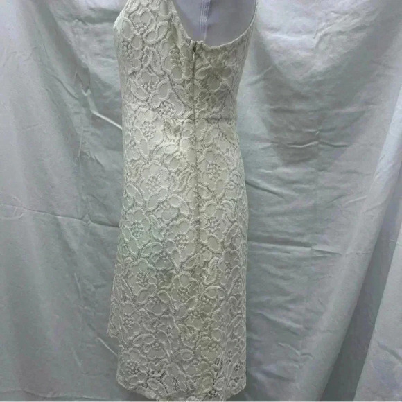 Abercrombie and Fitch cream colored lace halter dress - Picture 7 of 14